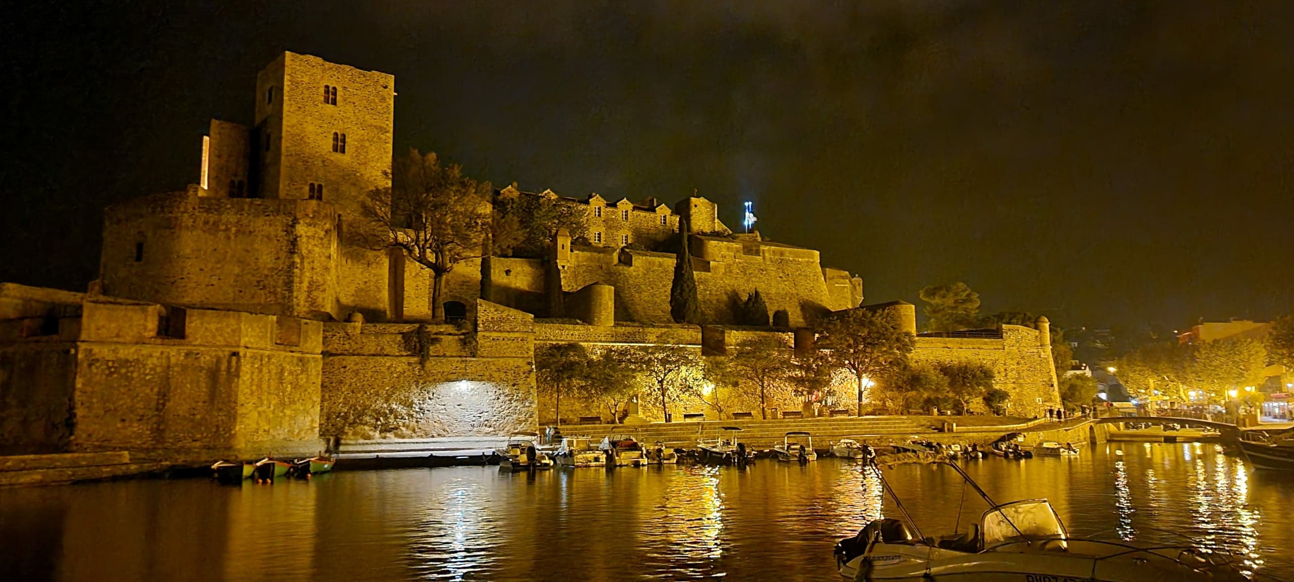 Le Château royal de Collioure illuminé